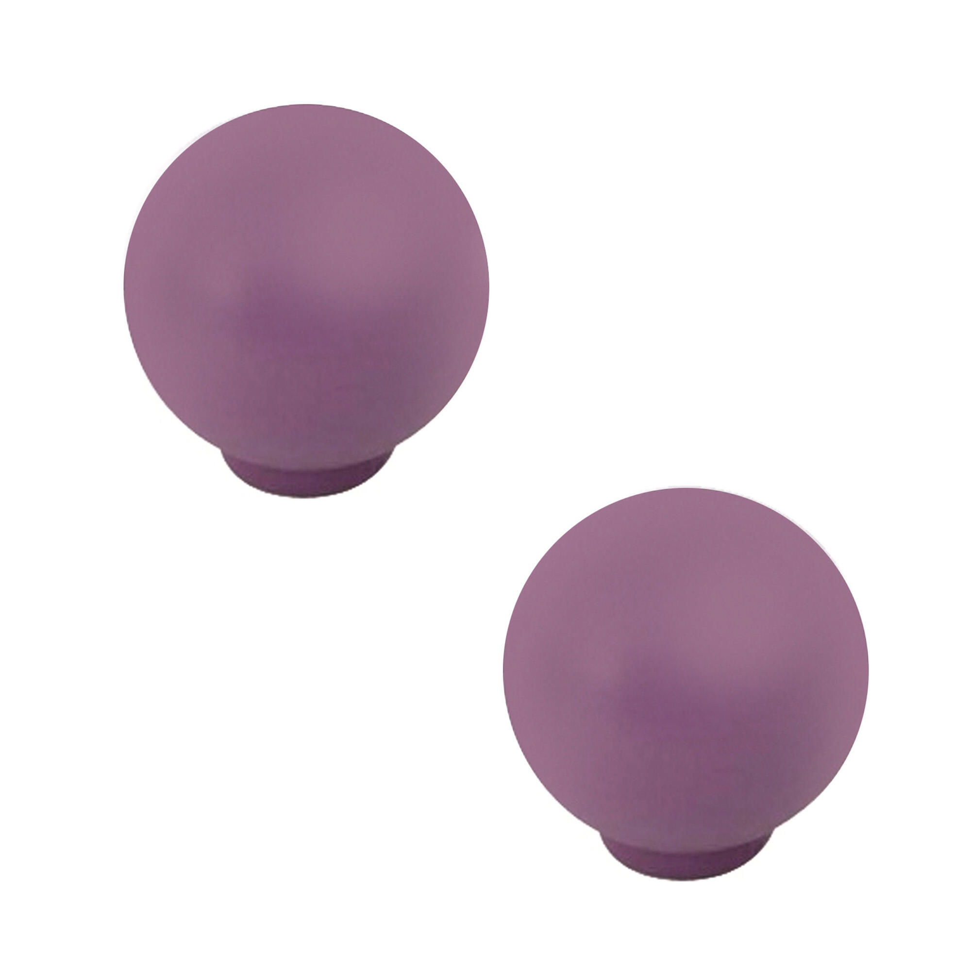 2 Pomo de mueble redondo ABS violeta ø 29 mm
