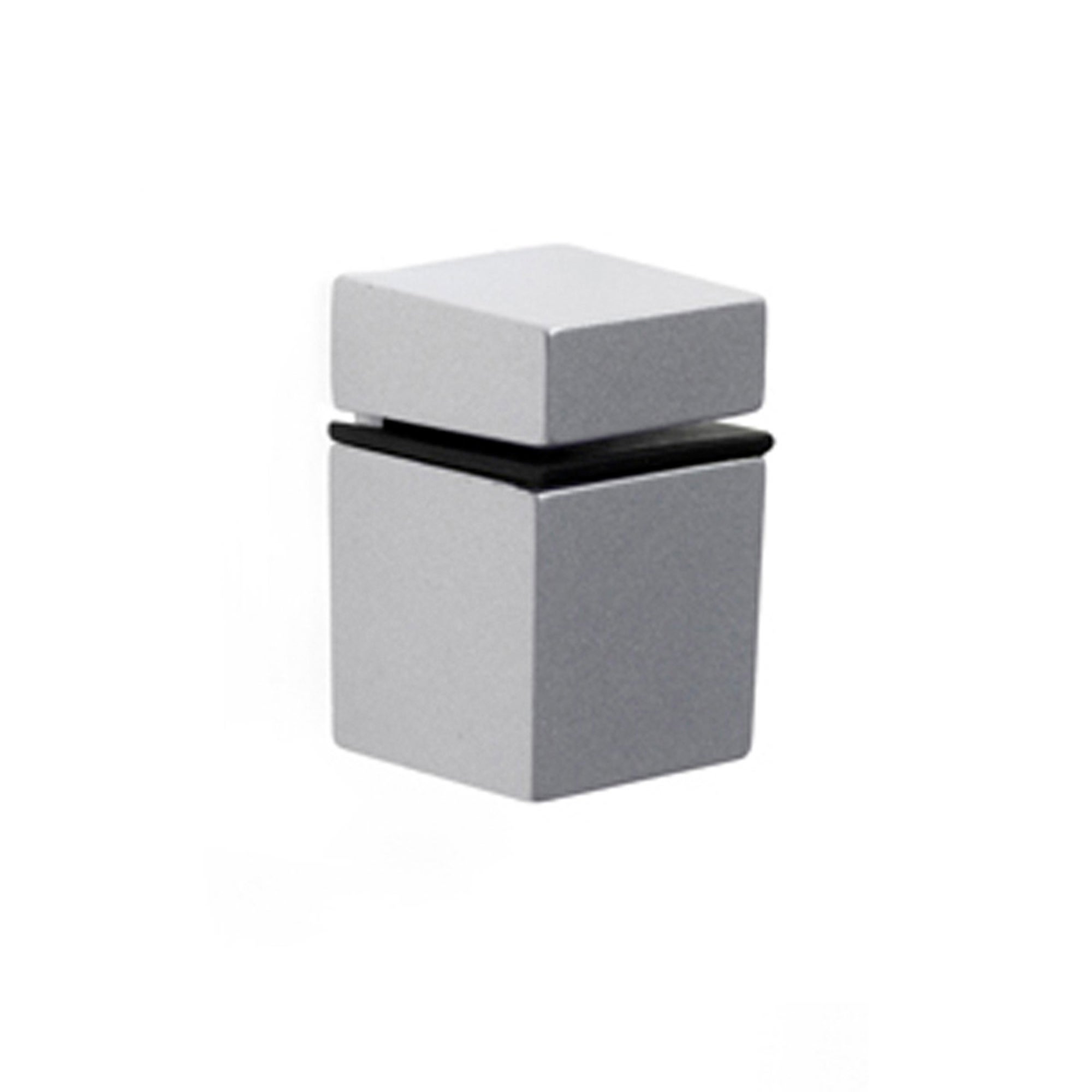 2 porta estante cromado mate de 30x46mm fabricado en zamak