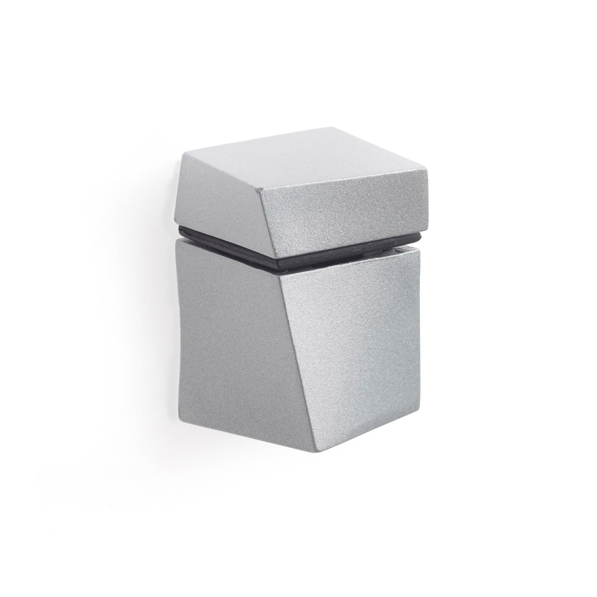 2 porta estante cromado mate de 43x44mm fabricado en zamak