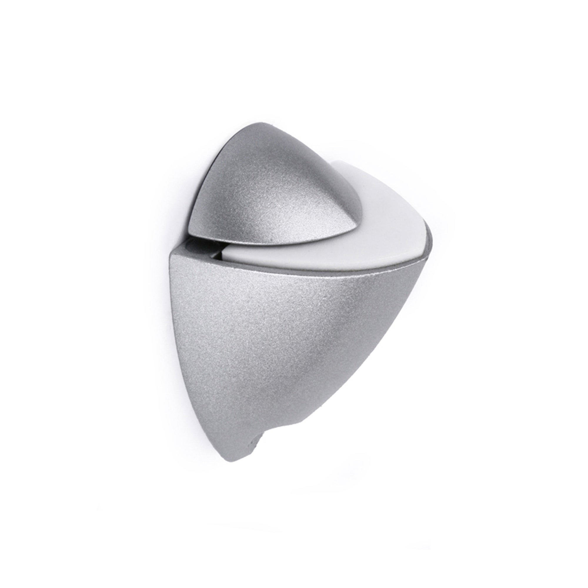 2 porta estante cromado mate de 44x68mm fabricado en zamak
