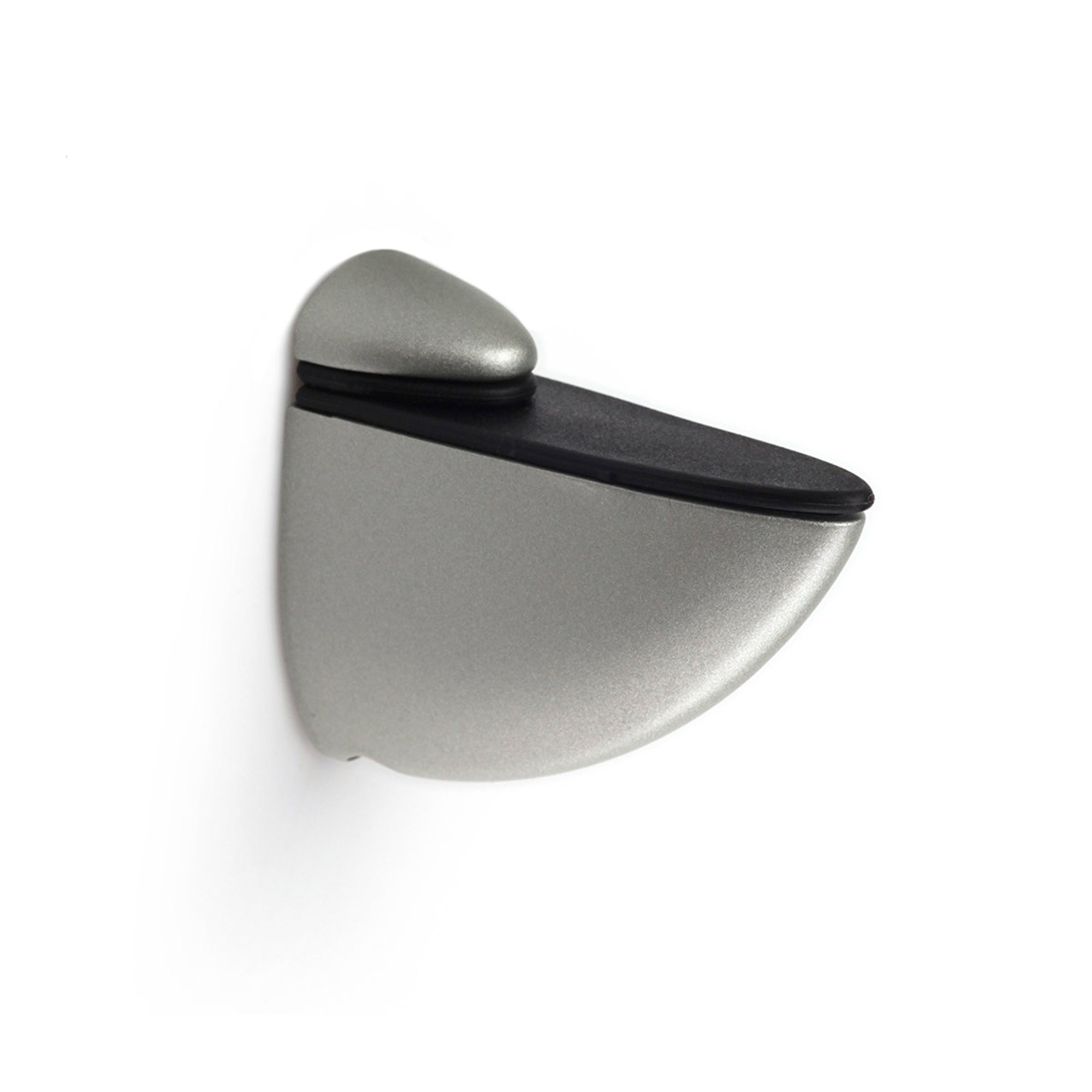 2 porta estante níquel mate de 26x60mm fabricado en zamak