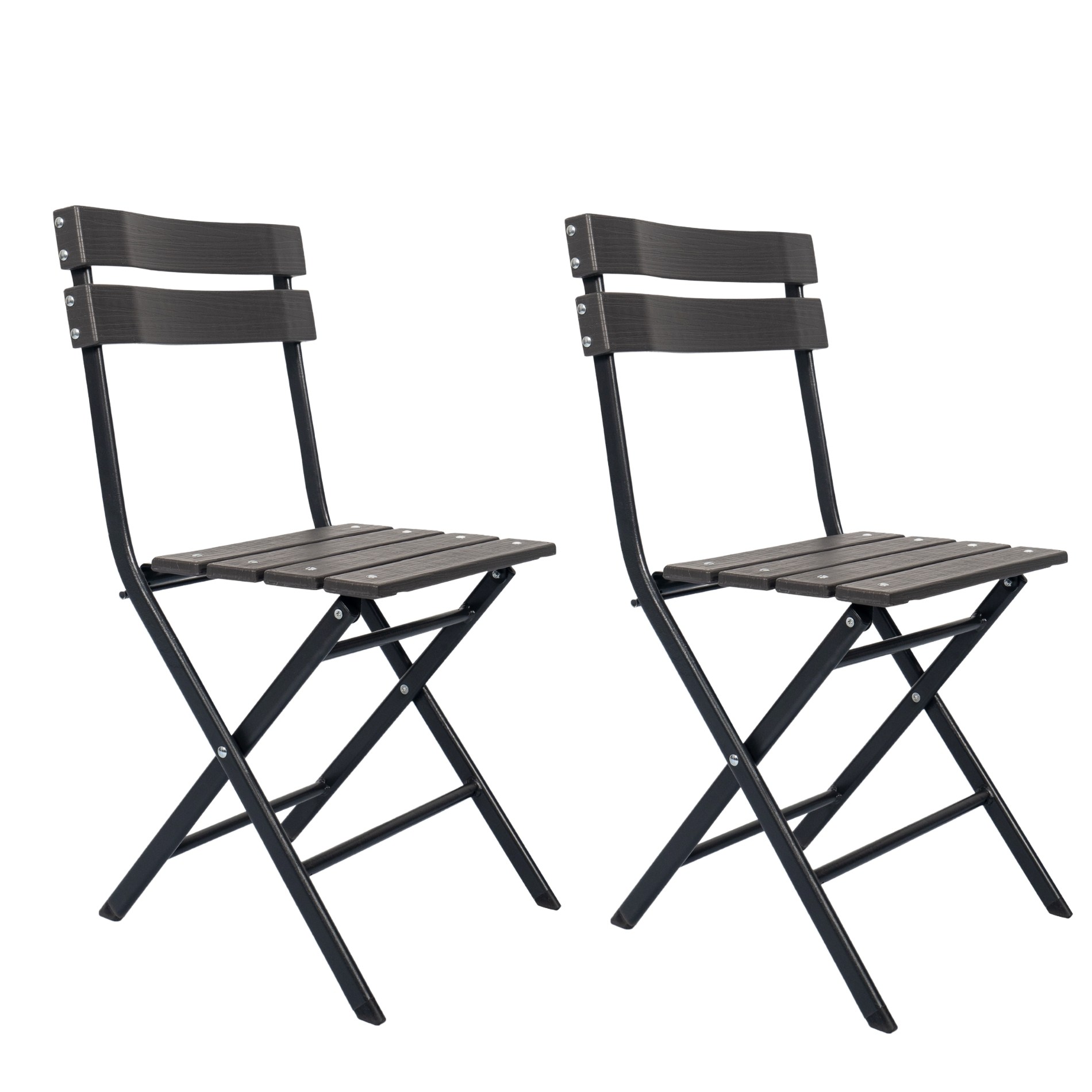 2 Sillas de Jardin Rebecca Mobili Plegables de Plastico para Exteriores