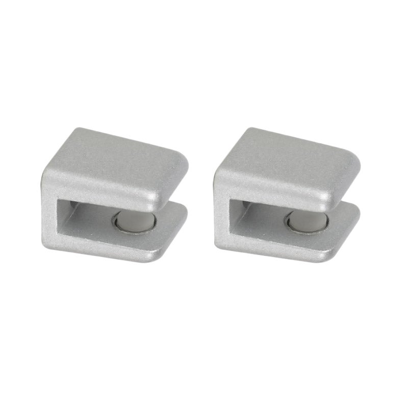 2 soporte clip para balda para baldas de 6 mm y 10 kg de carga máx