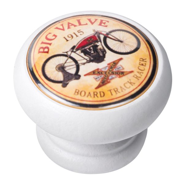 1 Pomo de mueble NESU 450Bl09 blanco, d. 25 1 Pomo de mueble NESU 450Bl09 blanco, d. 25