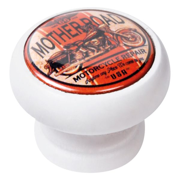 1 Pomo de mueble NESU 450Bl13 blanco, d. 25 1 Pomo de mueble NESU 450Bl13 blanco, d. 25