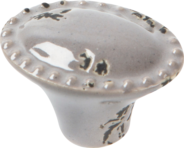 1 Pomo de mueble REI 7-E527.02 gris / plata, d. 25 1 Pomo de mueble REI 7-E527.02 gris / plata, d. 25