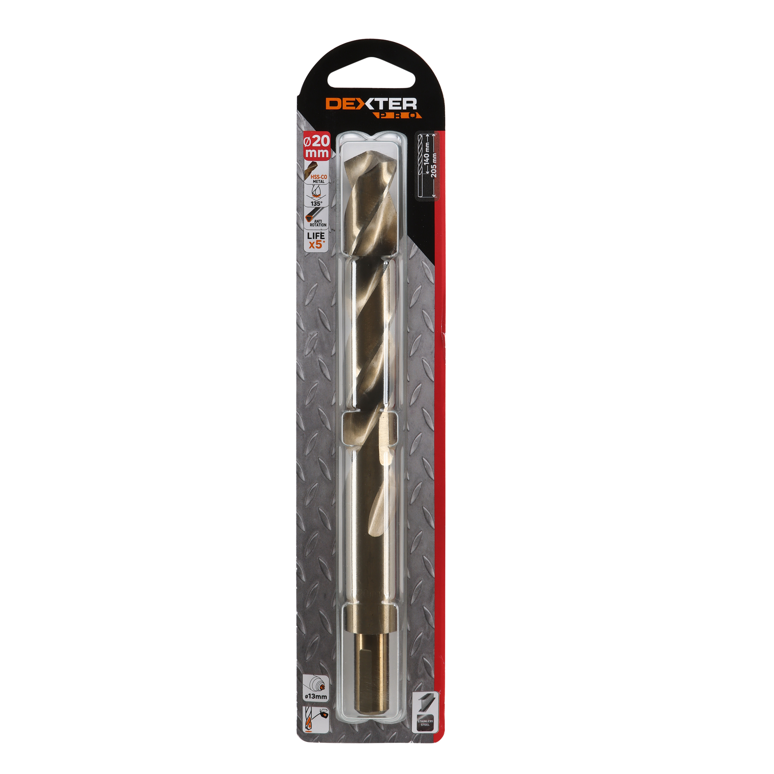 1 Broca metal DEXTER PRO 205 mm