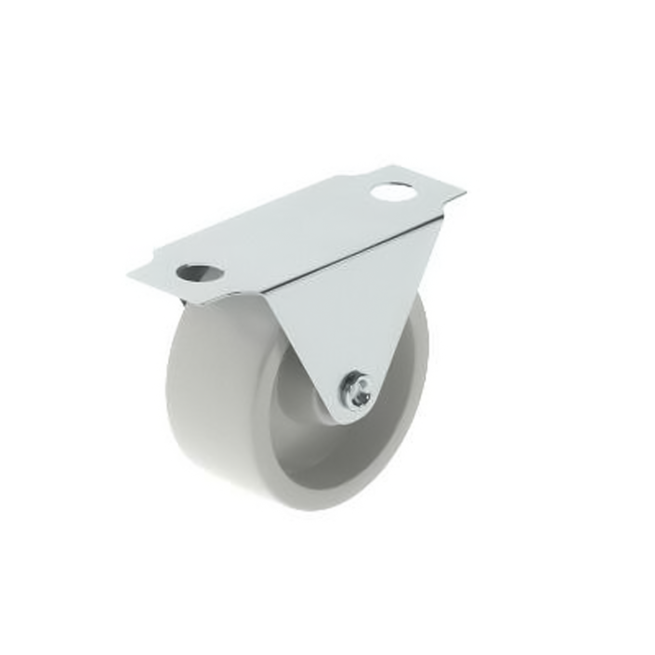 1 rueda fija con placa , ø 20 mm, peso max. 20 Kg