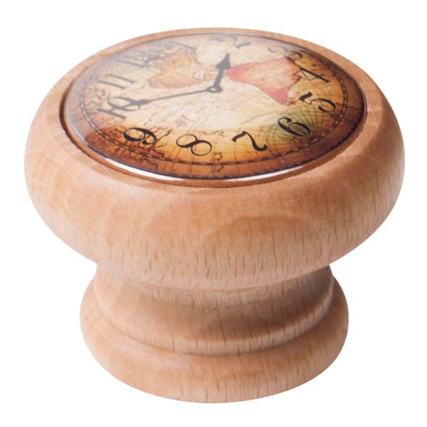 1 Pomo de mueble NESU 450Hn04 marrón, d. 25 1 Pomo de mueble NESU 450Hn04 marrón, d. 25