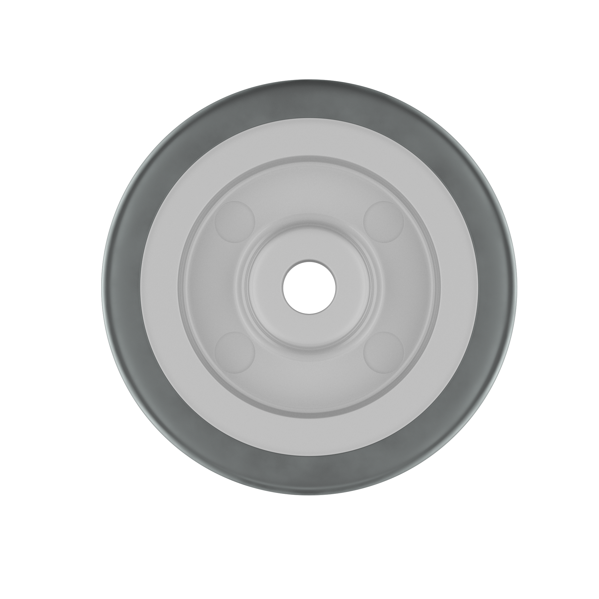 1 rueda fija sobre eje , ø 50 mm, peso max. 50 Kg