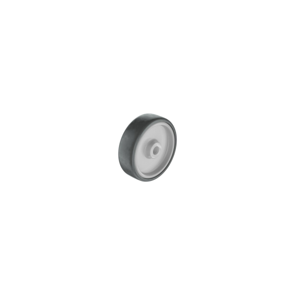 1 rueda fija sobre eje , ø 75 mm, peso max. 60 Kg 1 rueda fija sobre eje , ø 75 mm, peso max. 60 Kg