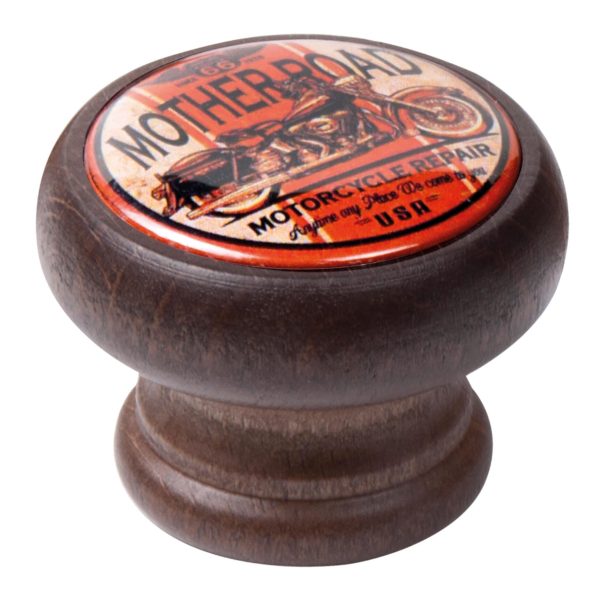 1 Pomo de mueble NESU 450Ng13 marrón, d. 25 1 Pomo de mueble NESU 450Ng13 marrón, d. 25