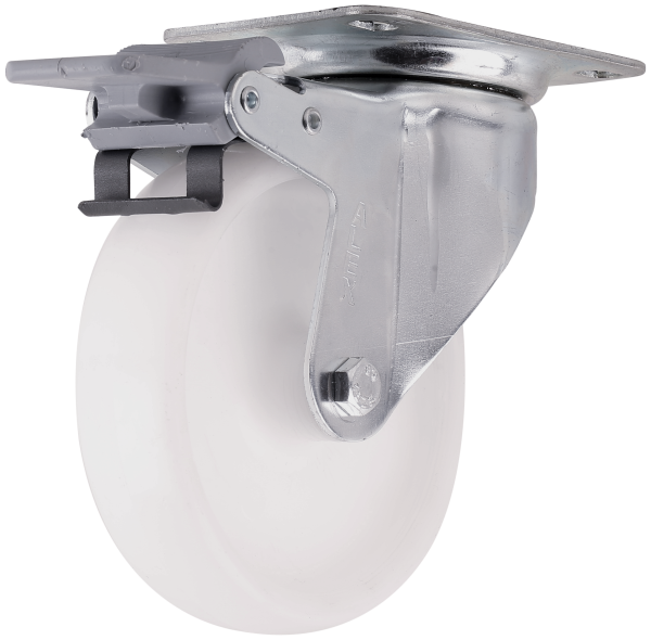 1 rueda giratoria con freno con placa , ø 125 mm, peso max. 250 Kg 1 rueda giratoria con freno con placa , ø 125 mm, peso max. 250 Kg