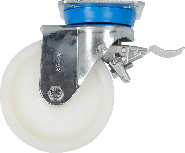 1 rueda giratoria con freno con placa , ø 150 mm, peso max. 500 Kg 1 rueda giratoria con freno con placa , ø 150 mm, peso max. 500 Kg