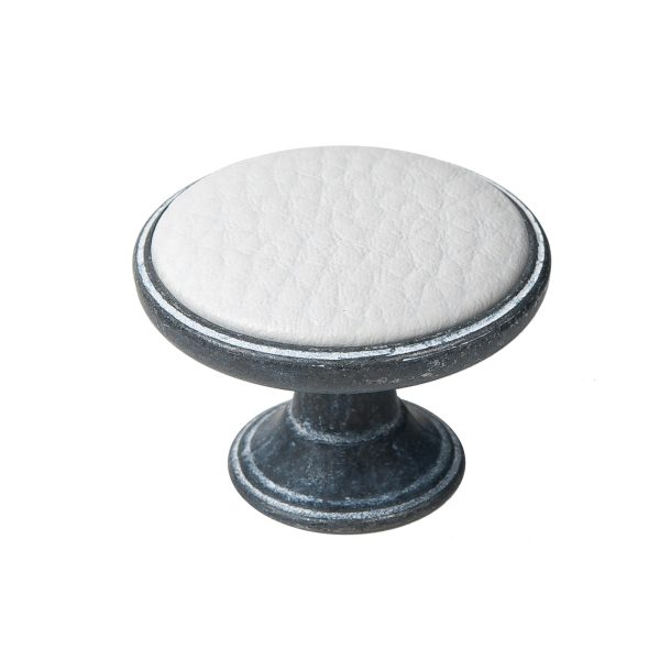1 Pomo de mueble NESU 550Nf120 blanco, d. 25 1 Pomo de mueble NESU 550Nf120 blanco, d. 25