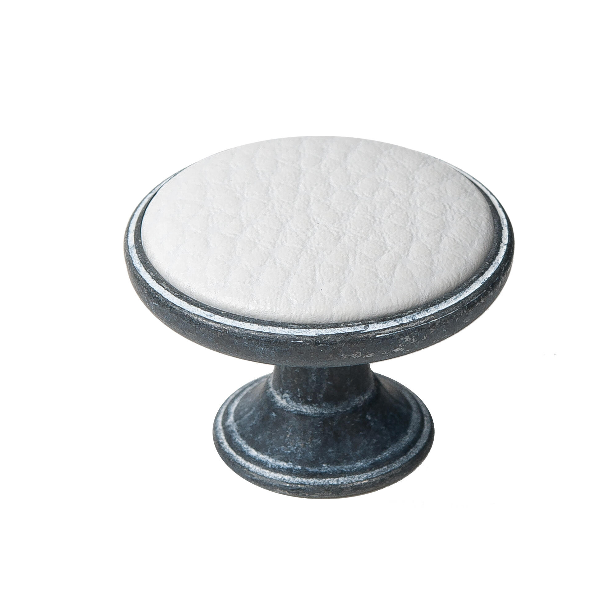 1 Pomo de mueble NESU 550Nf120 blanco, d. 25