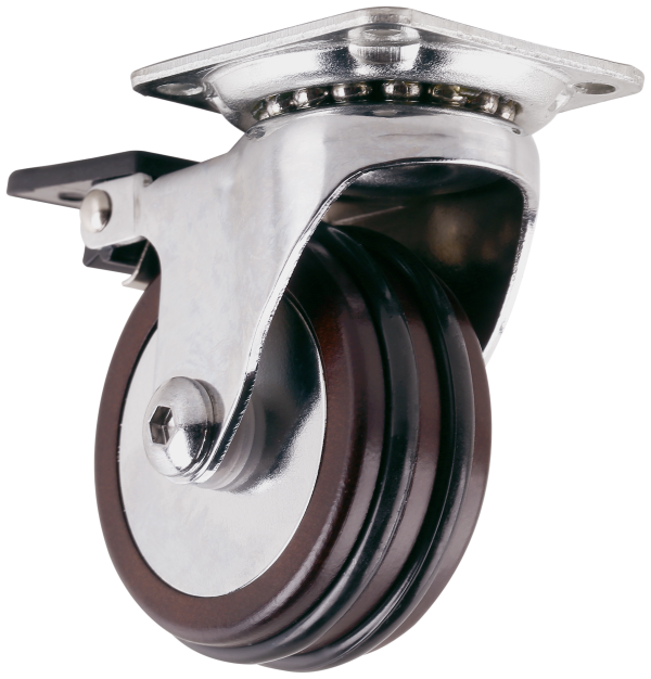 1 rueda giratoria con freno con placa , ø 50 mm, peso max. 30 Kg 1 rueda giratoria con freno con placa , ø 50 mm, peso max. 30 Kg