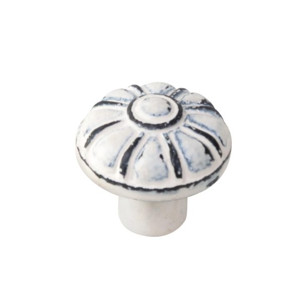 1 Pomo de mueble NESU 563Bl blanco, d. 25 1 Pomo de mueble NESU 563Bl blanco, d. 25