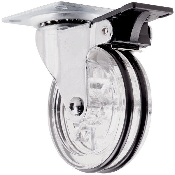 1 rueda giratoria con freno con placa , ø 75 mm, peso max. 40 Kg 1 rueda giratoria con freno con placa , ø 75 mm, peso max. 40 Kg