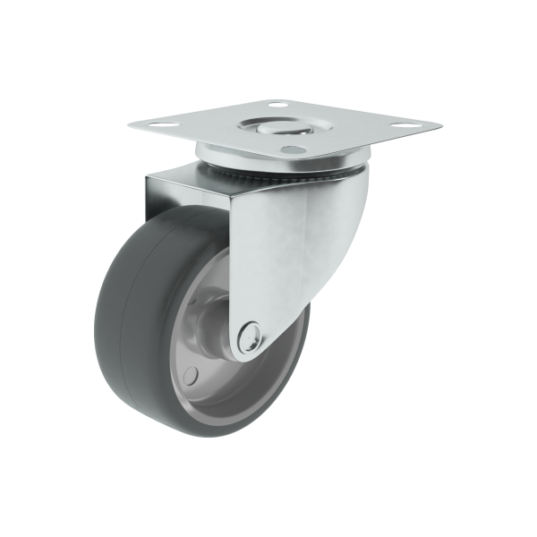 1 rueda giratoria sin freno con placa , ø 100 mm, peso max. 70 Kg 1 rueda giratoria sin freno con placa , ø 100 mm, peso max. 70 Kg