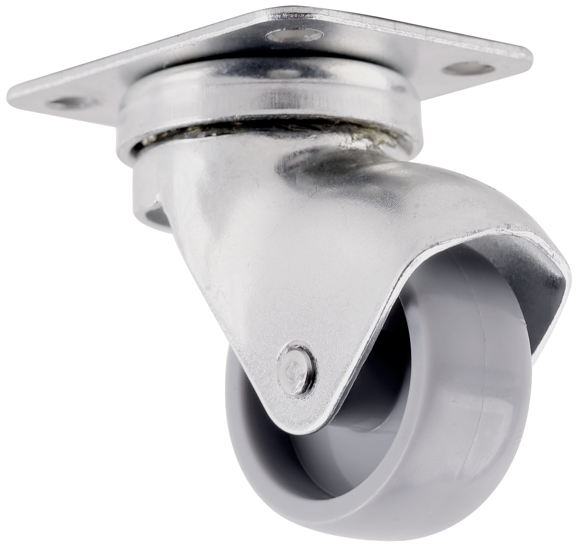 1 rueda giratoria sin freno con placa , ø 30 mm, peso max. 15 Kg