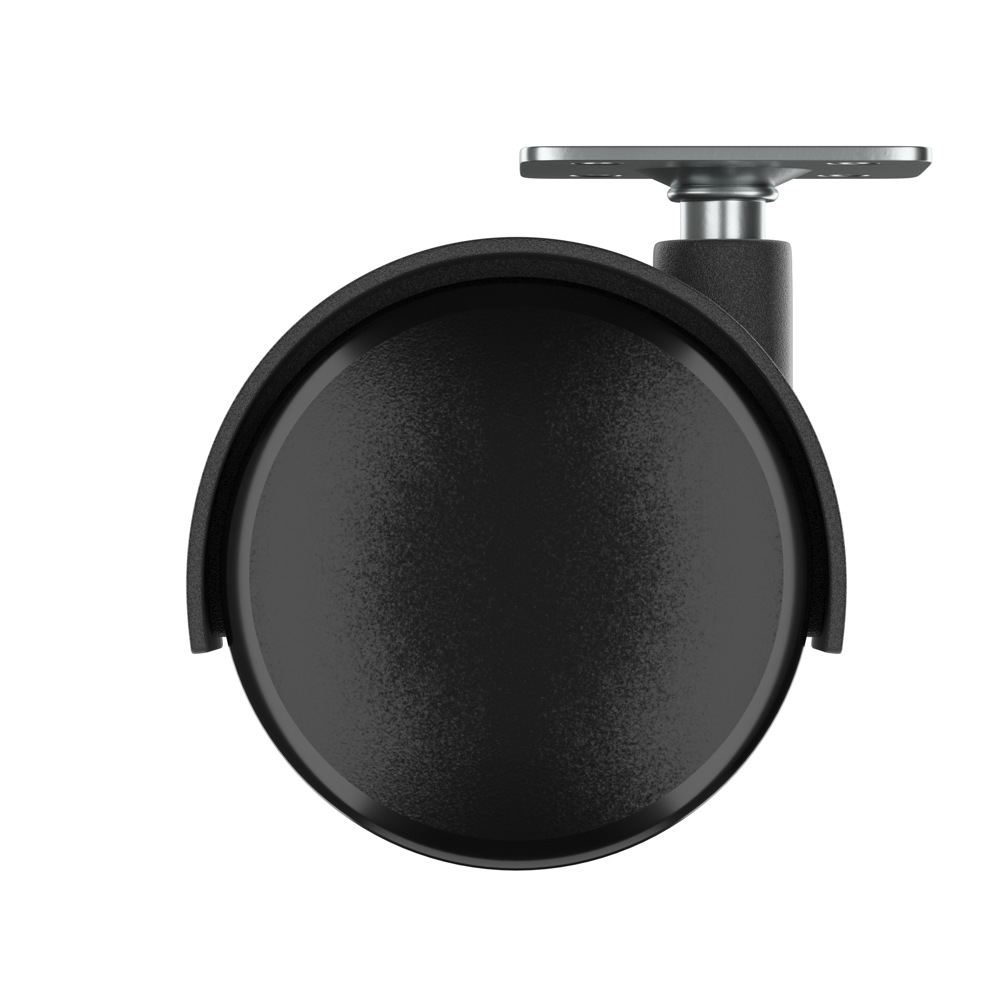 1 rueda giratoria sin freno con placa , ø 35 mm, peso max. 15 Kg