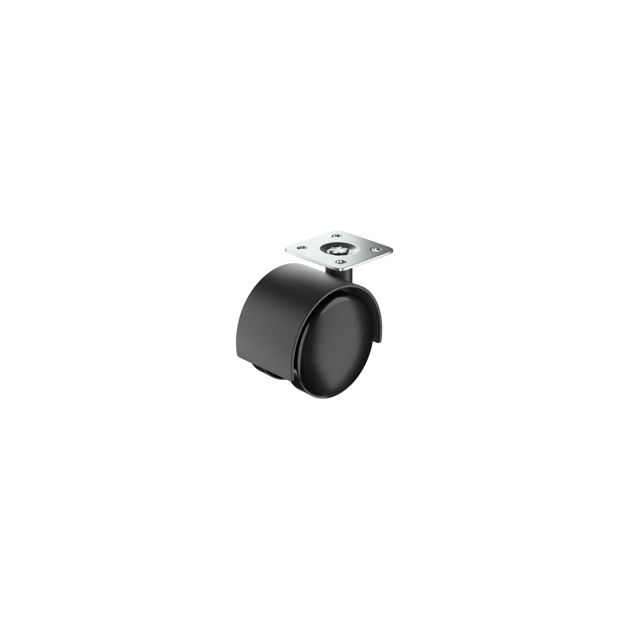 1 rueda giratoria sin freno con placa , ø 40 mm, peso max. 15 Kg