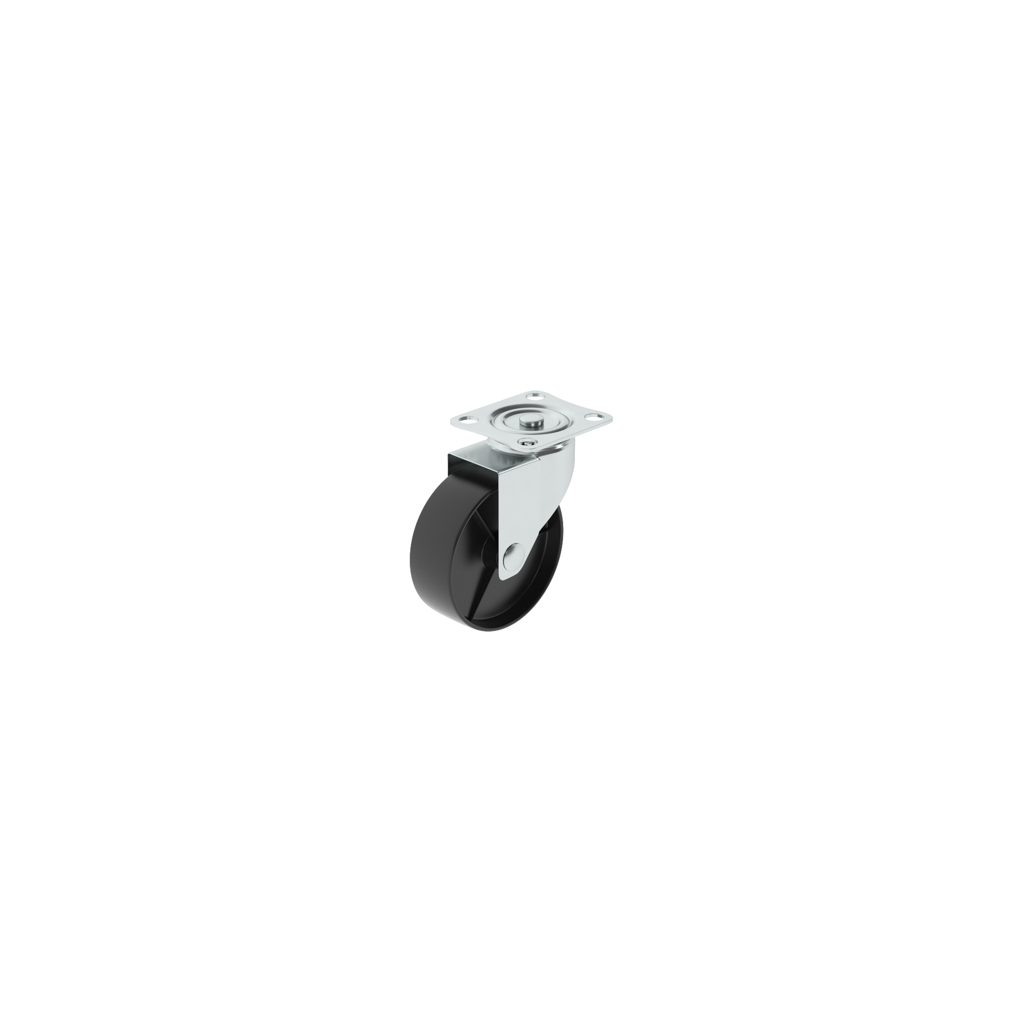 1 rueda giratoria sin freno con placa , ø 40 mm, peso max. 30 Kg