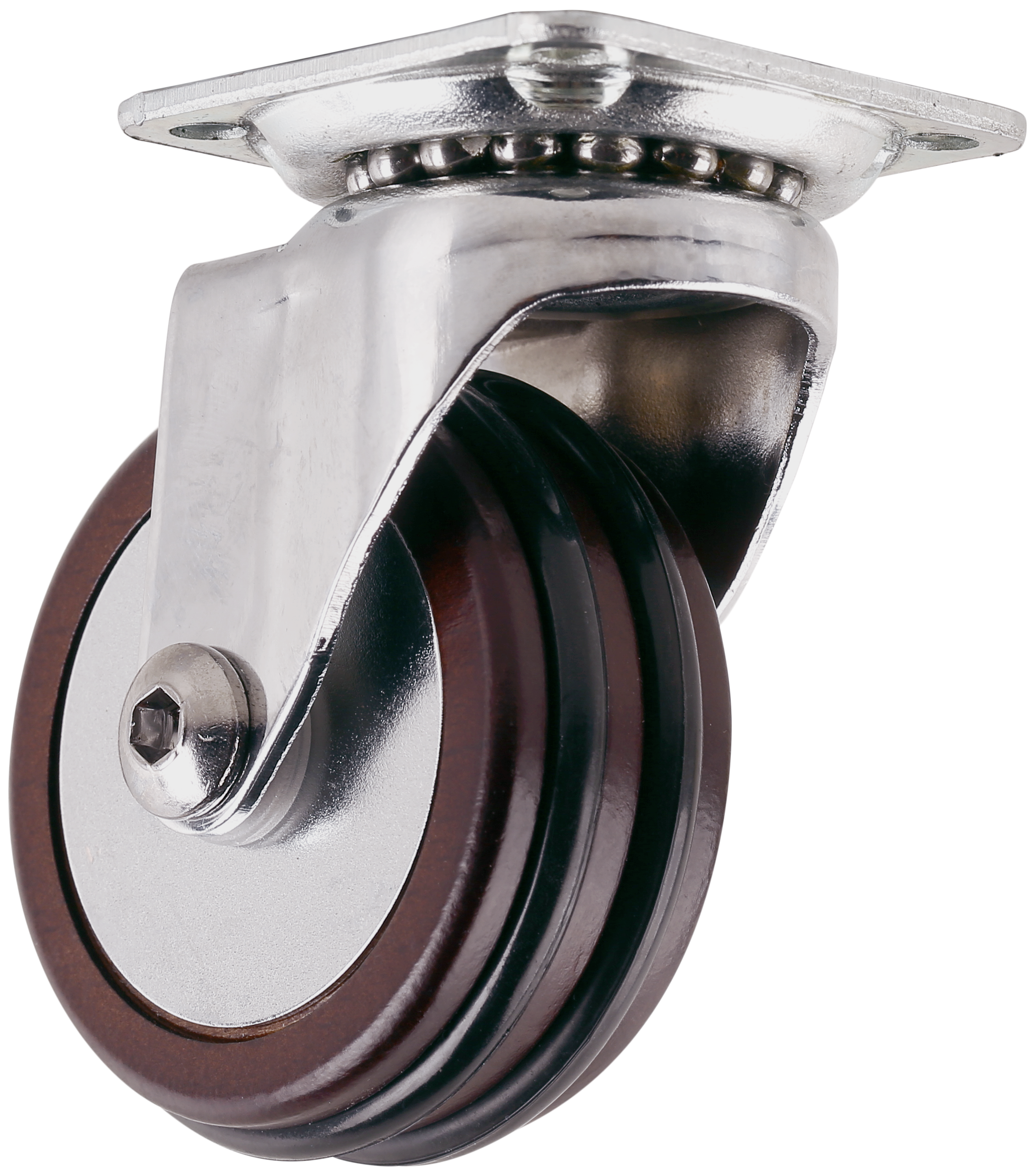 1 rueda giratoria sin freno con placa , ø 50 mm, peso max. 30 Kg
