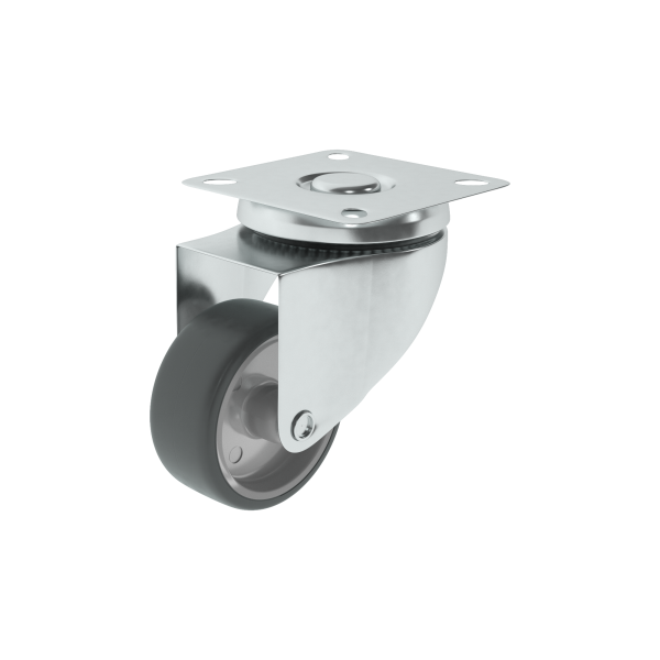 1 rueda giratoria sin freno con placa , ø 75 mm, peso max. 60 Kg 1 rueda giratoria sin freno con placa , ø 75 mm, peso max. 60 Kg