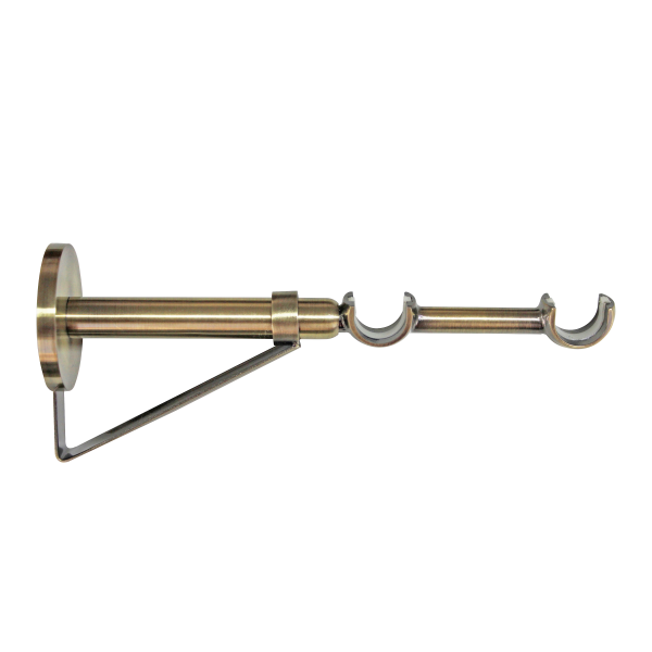 1 Soporte a pared para 2 barras diámetro 20 mm Neoclassic INSPIRE bronce envejecido extensible 13.5-27 cm 1 Soporte a pared para 2 barras diámetro 20 mm Neoclassic INSPIRE bronce envejecido extensible 13.5-27 cm
