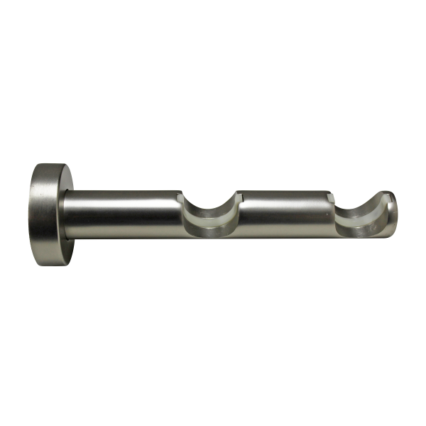 1 Soporte a pared para 2 barras diámetro 28 mm Design INSPIRE Aluminio cromo mate niquelado fijo 9-17 cm 1 Soporte a pared para 2 barras diámetro 28 mm Design INSPIRE Aluminio cromo mate niquelado fijo 9-17 cm