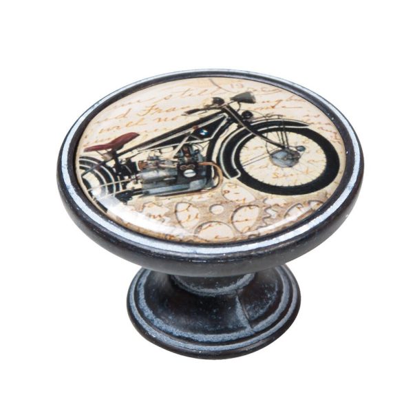 1 Pomo de mueble NESU negro, multicolor, d. 37 1 Pomo de mueble NESU negro, multicolor, d. 37