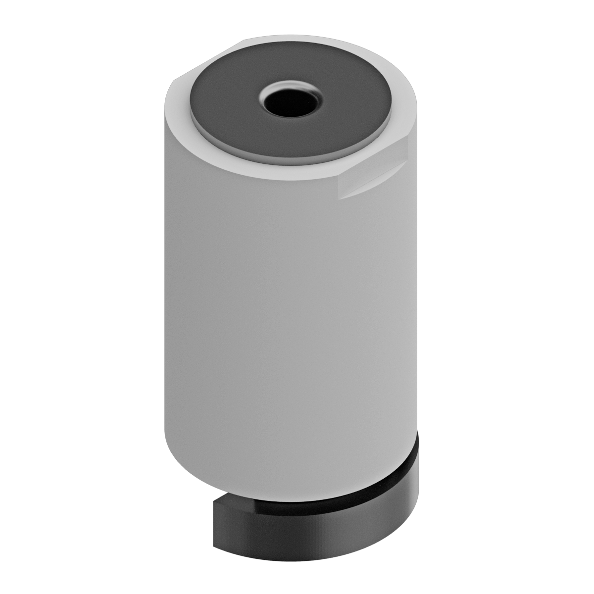 1 Soporte a techo 7 mm Design MURTRA acero negro pintado fijo 4.7 cm