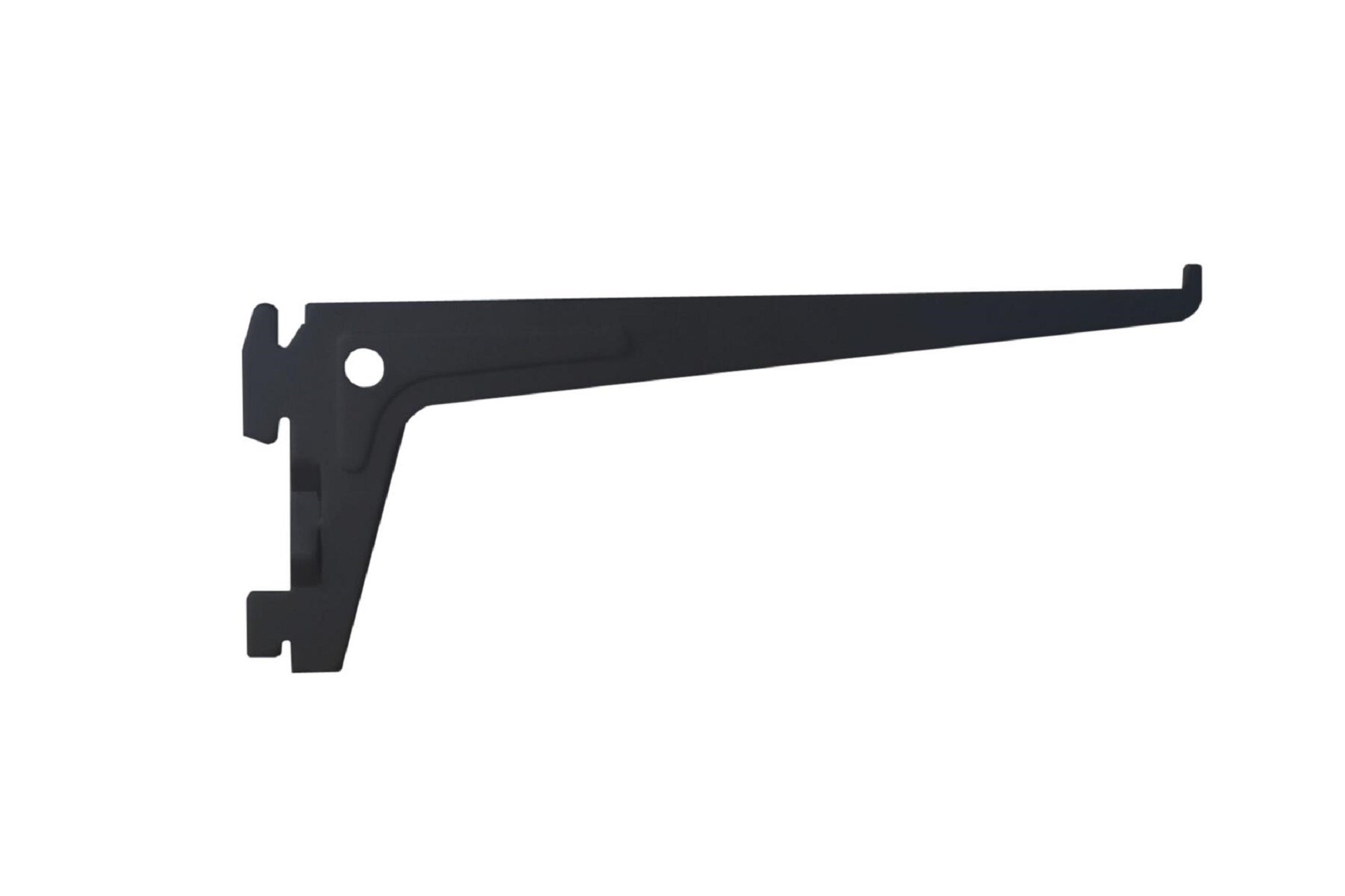 1 cartela para cremallera sencilla de acero negro 20 cm