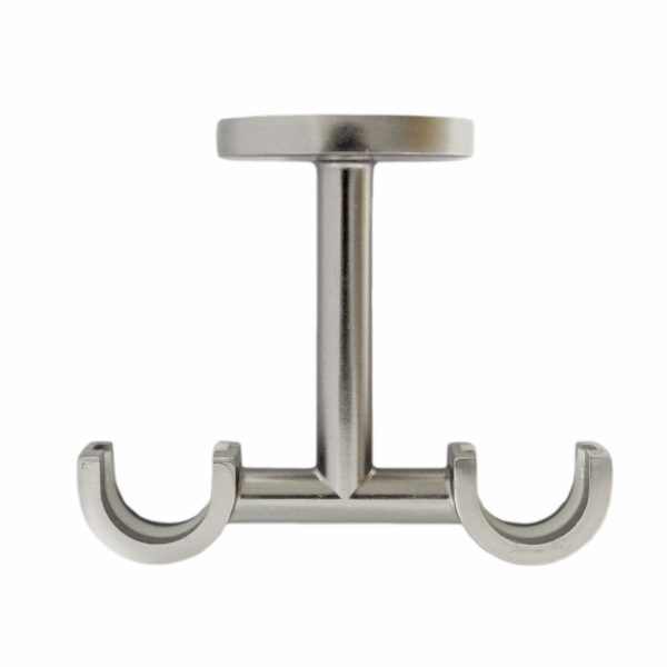 1 Soporte a techo para 2 barras diámetro 20 mm Design INSPIRE Aluminio cromo mate niquelado fijo 7-8.5 cm 1 Soporte a techo para 2 barras diámetro 20 mm Design INSPIRE Aluminio cromo mate niquelado fijo 7-8.5 cm