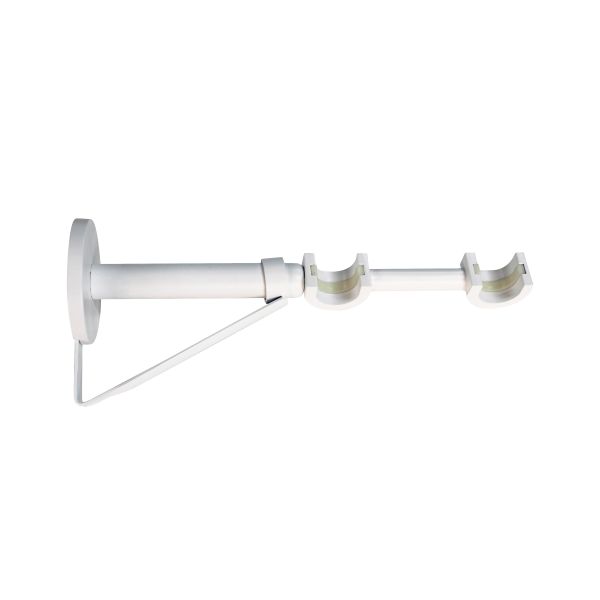 1 Soporte a techo para 2 barras diámetro 20 mm Nature INSPIRE aluminio blanco mate extensible 13.5-27 cm 1 Soporte a techo para 2 barras diámetro 20 mm Nature INSPIRE aluminio blanco mate extensible 13.5-27 cm
