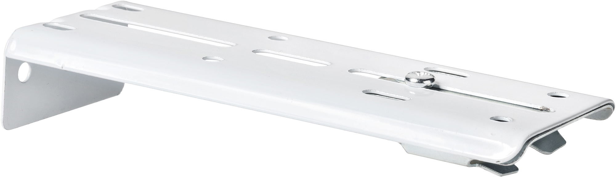 1 Soporte techo entre 2 paredes para barra diámetro 7 mm Industrial acero blanco barnizado fijo 14.5 cm