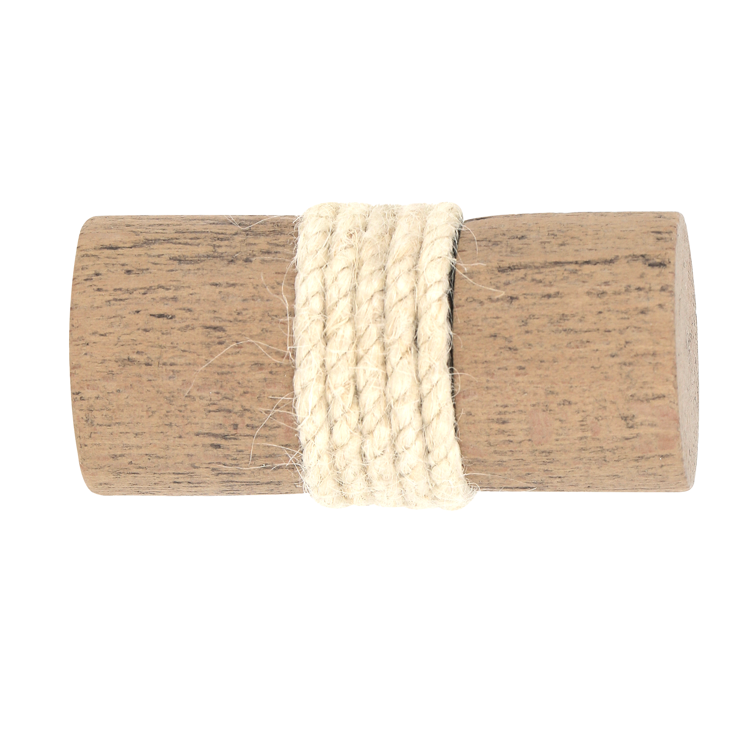 1 Terminal para barra de cortina Cilindro Nature INSPIRE madera roble para barra diámetro 28 mm