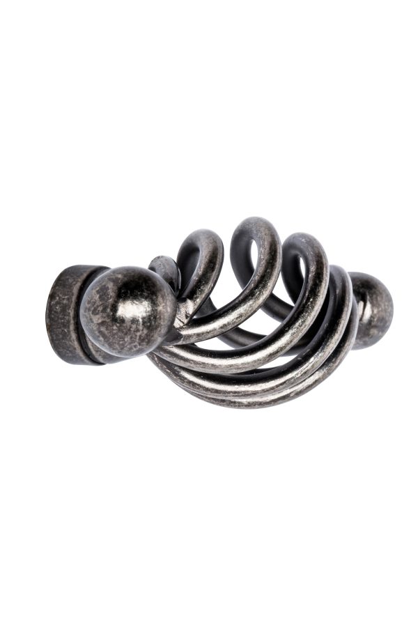 1 Pomo de mueble REI 7-3415.40 gris / plata, d. 30 1 Pomo de mueble REI 7-3415.40 gris / plata, d. 30