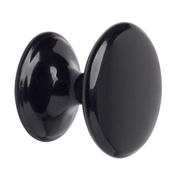 1 Pomo de mueble REI 7-756.03 negro, d. 25 1 Pomo de mueble REI 7-756.03 negro, d. 25