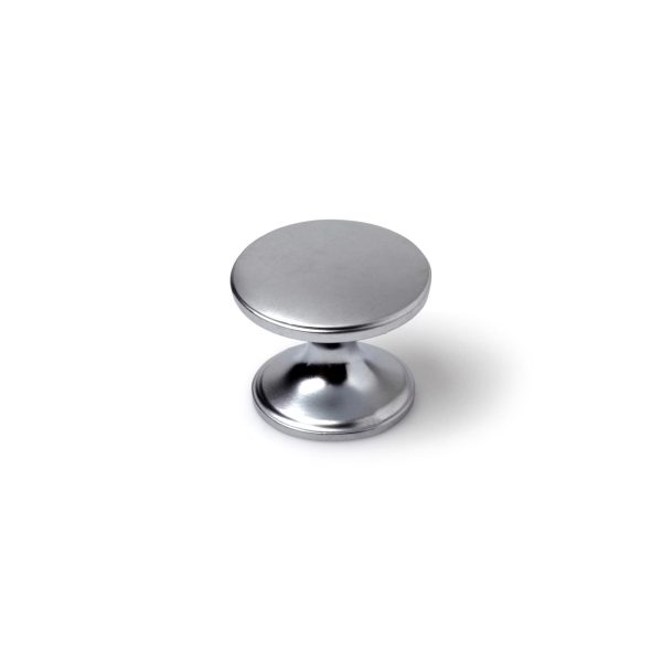 1 Pomo de mueble REI 7-756.33 gris / plata, d. 25 1 Pomo de mueble REI 7-756.33 gris / plata, d. 25