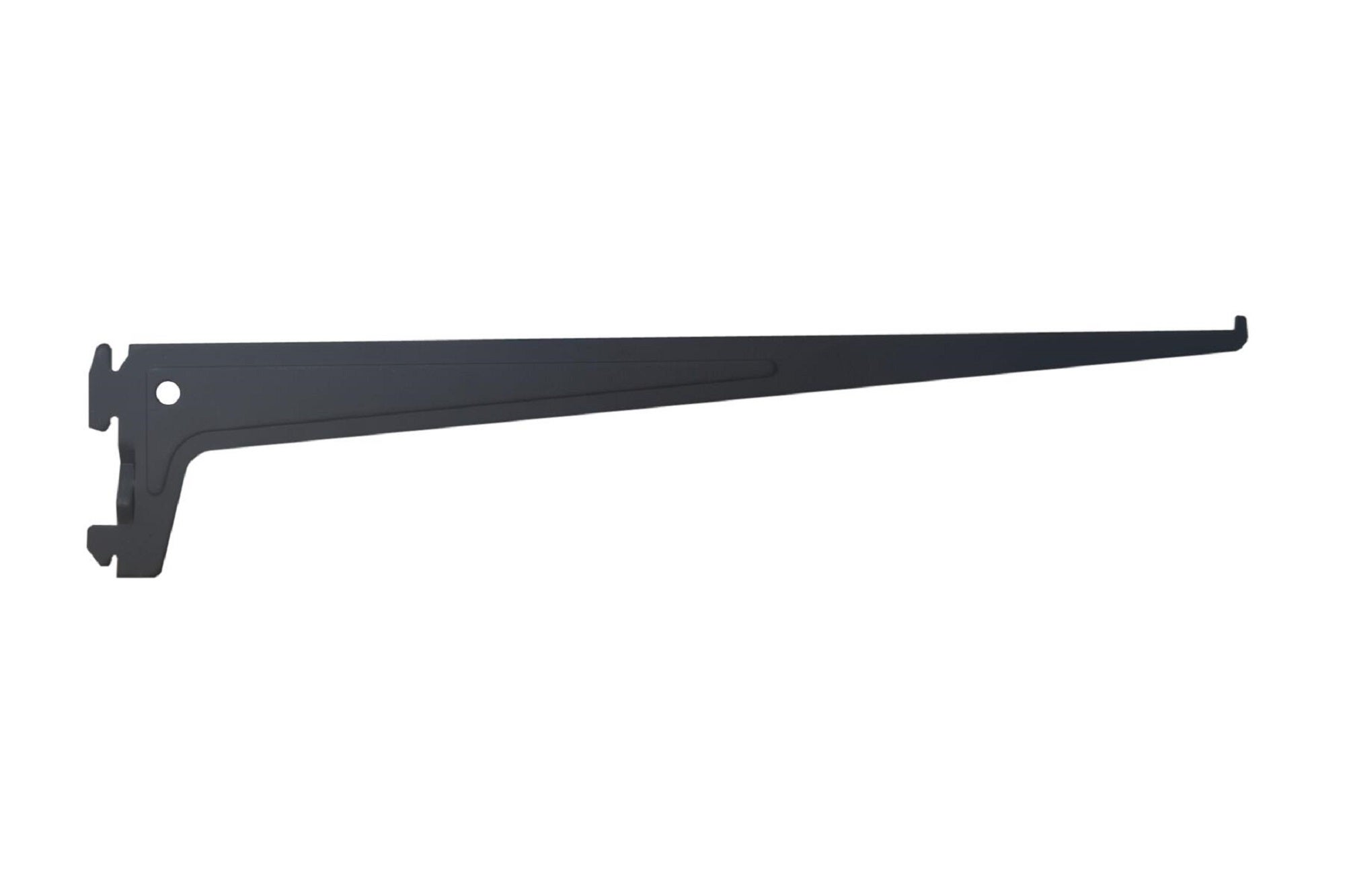 1 cartela para cremallera sencilla de acero negro 40 cm