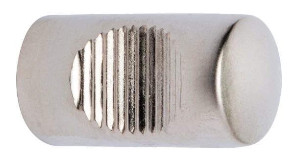 1 Pomo de mueble REI 7-767.31 gris / plata, d. 25 1 Pomo de mueble REI 7-767.31 gris / plata, d. 25