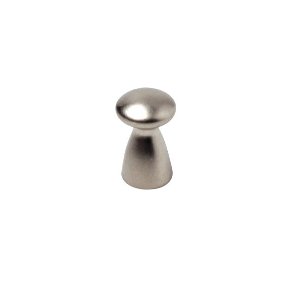 1 Pomo de mueble REI 7-768.31 gris / plata, d. 25 1 Pomo de mueble REI 7-768.31 gris / plata, d. 25