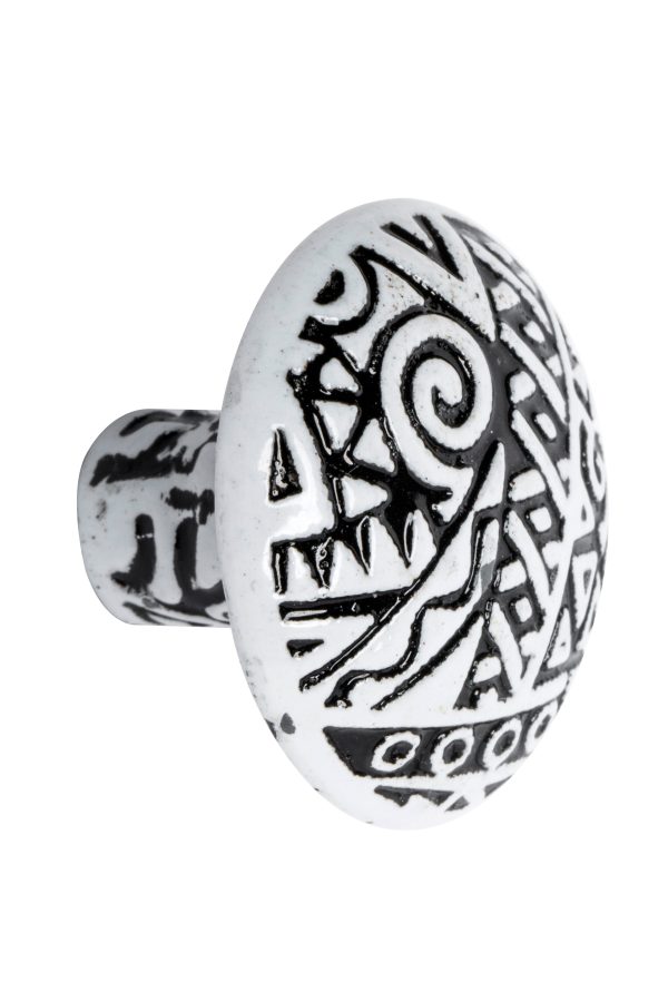 1 Pomo de mueble REI blanco, d. 30 1 Pomo de mueble REI blanco, d. 30