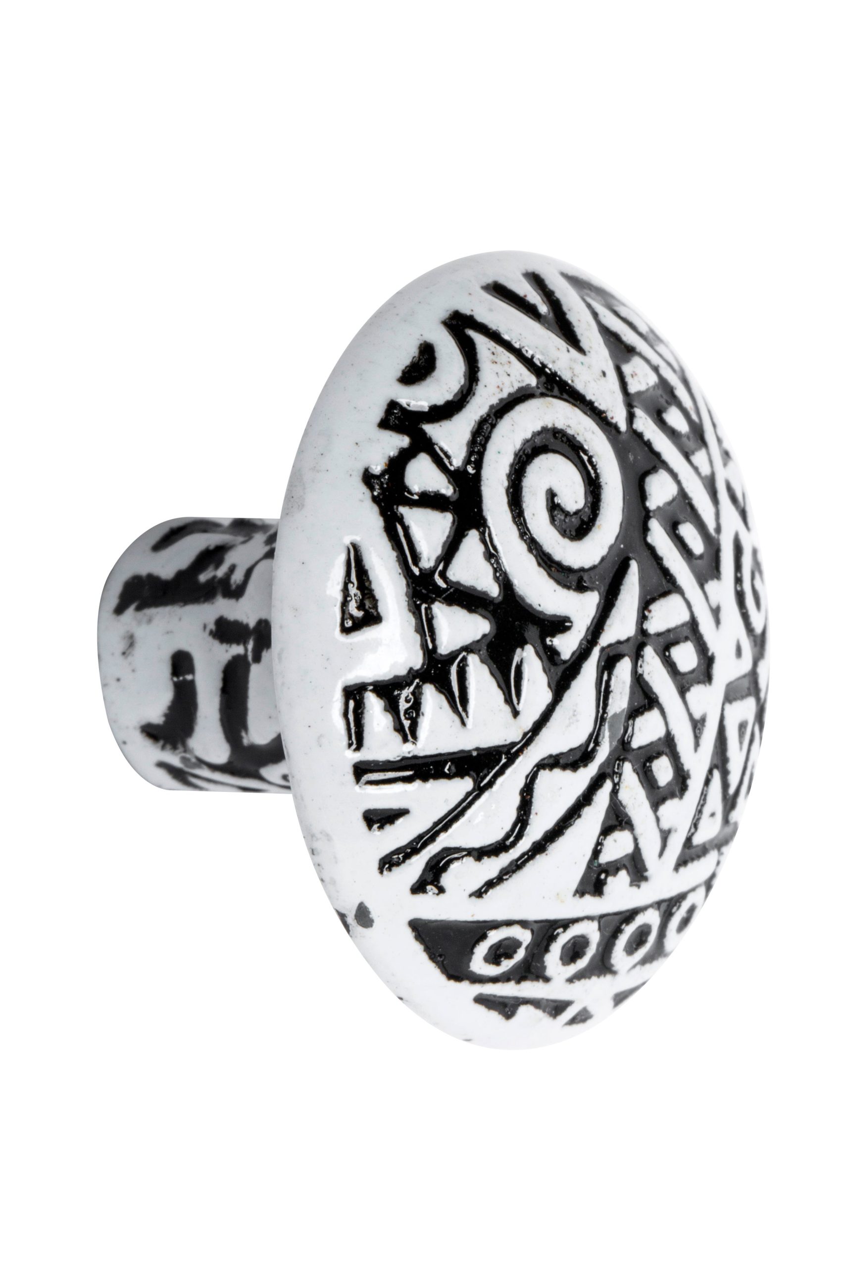 1 Pomo de mueble REI blanco, d. 30