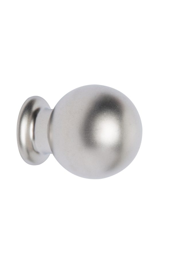 1 Pomo de mueble REI gris / plata, d. 30 1 Pomo de mueble REI gris / plata, d. 30