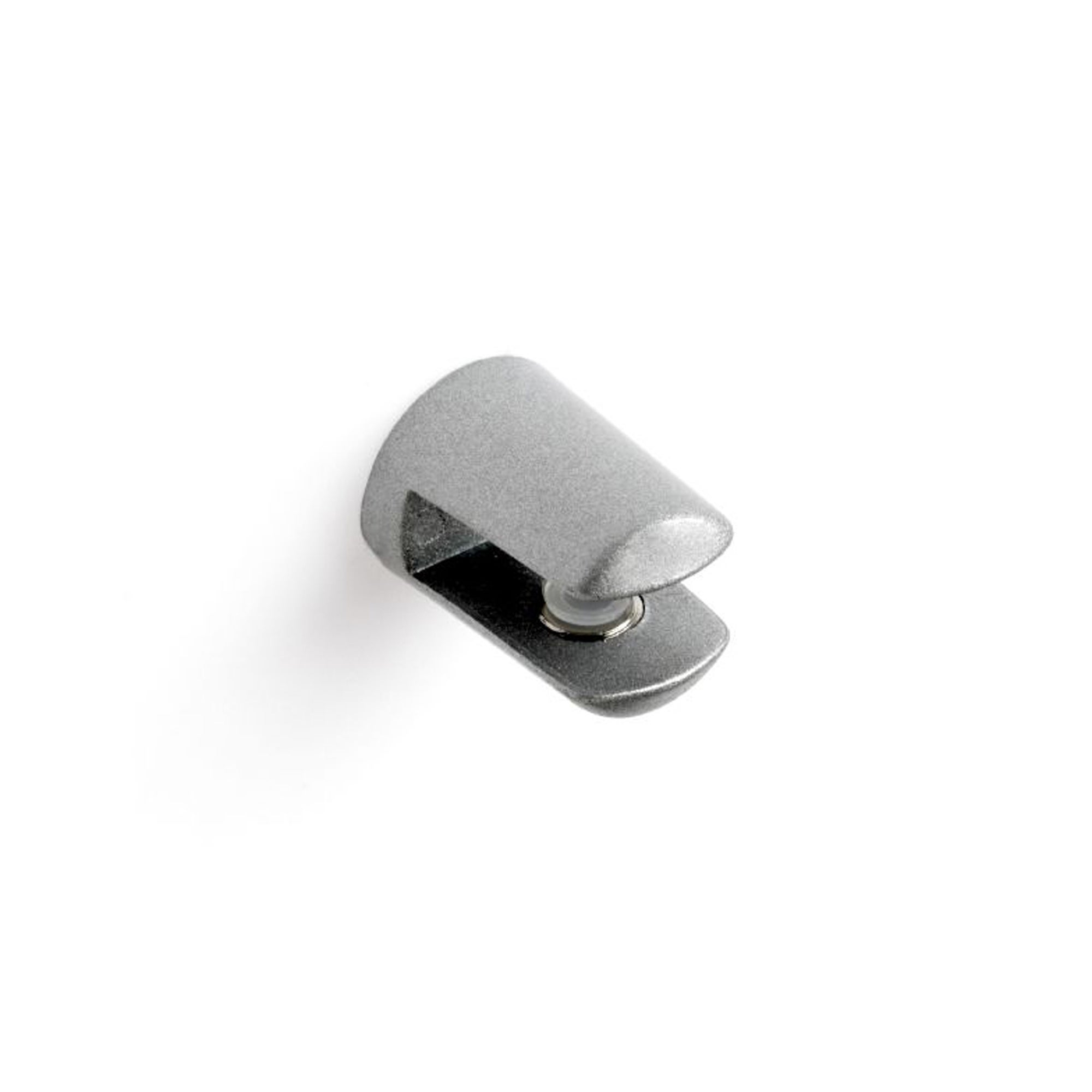 1 porta estante cromado mate de 18x18mm fabricado en zamak