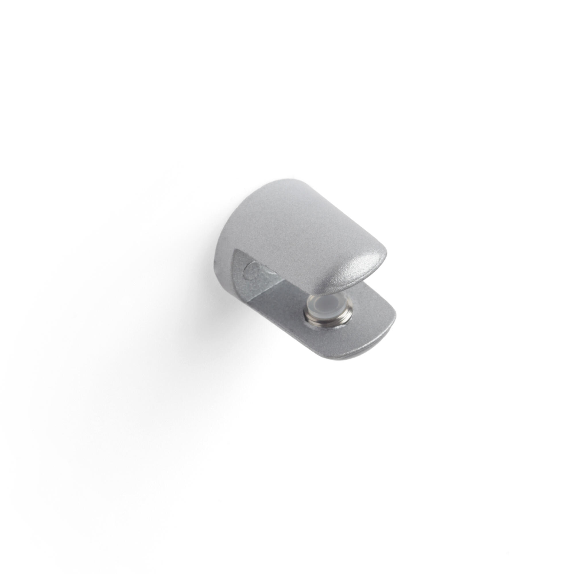 1 porta estante cromado mate de 20x20mm fabricado en zamak